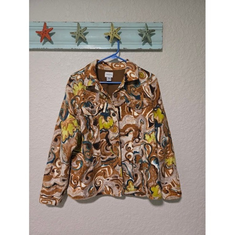 Chico's Abstract Print Blazer